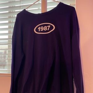 Cute 1987 Print Long Sleeve